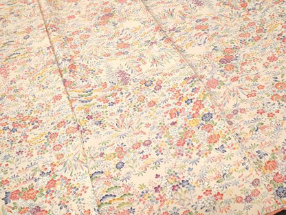 平和屋着物■上質な小紋 松竹梅枝花文 正絹 逸品 CABF4152ev