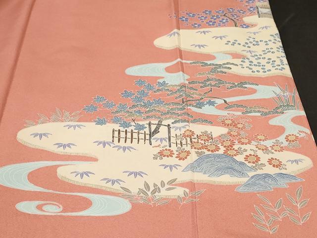 平和屋着物■訪問着 松竹梅御所解文 正絹 逸品 CABF4168ev