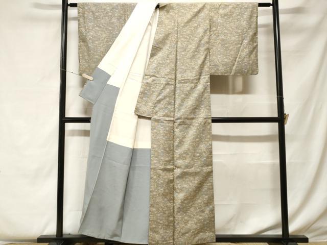 平和屋着物■本場大島紬　7マルキ　幾何学花文　正絹　逸品　CABF4189ev 平和屋着物□本場大島紬 7マルキ 幾何学花文 正絹 逸品 CABF4189evの