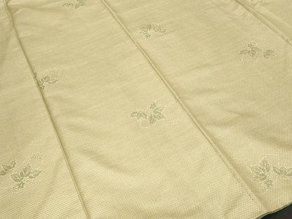 平和屋着物■上質な紬 蔦の葉文 正絹 逸品 CABF4221ev