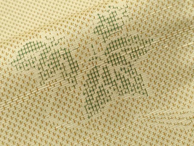 平和屋着物■上質な紬 蔦の葉文 正絹 逸品 CABF4221ev