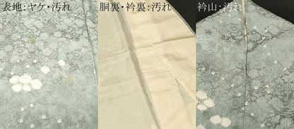 平和屋着物■上質な小紋　絞り　舞花文　金彩　正絹　逸品　CABF4252ev