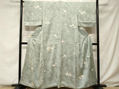 平和屋着物■上質な小紋　絞り　舞花文　金彩　正絹　逸品　CABF4252ev