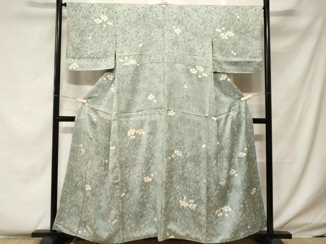 平和屋着物■上質な小紋　絞り　舞花文　金彩　正絹　逸品　CABF4252ev