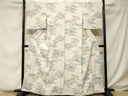 平和屋着物■上質な小紋 草花文 暈し染め 正絹 逸品 CABF4257ev