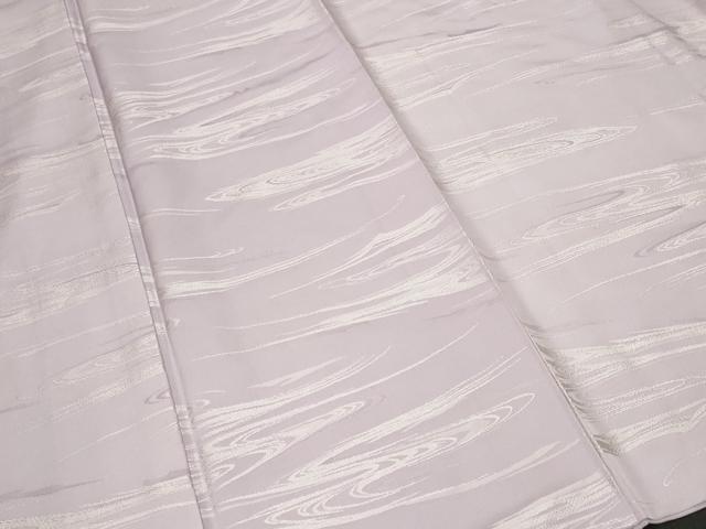 平和屋着物■上質な色無地　流水地紋　白藤色　正絹　逸品　CABF4269ev