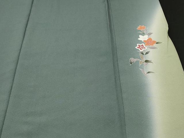 平和屋着物■訪問着　流水枝花文　暈し染め　正絹　逸品　CABF4272ev