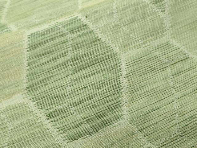平和屋着物■上質な紬　幾何学文　正絹　逸品　CABF4280ev