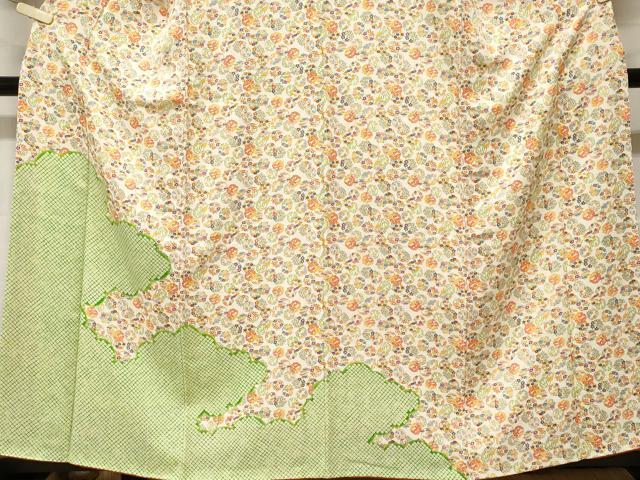 平和屋着物■訪問着　鹿の子草花丸文　正絹　逸品　CABF4292ev