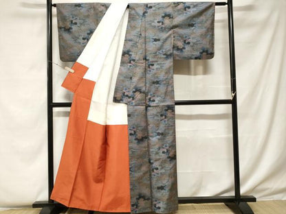 平和屋着物■本場大島紬 7マルキ 吉祥文 正絹 逸品 CABF4299ev