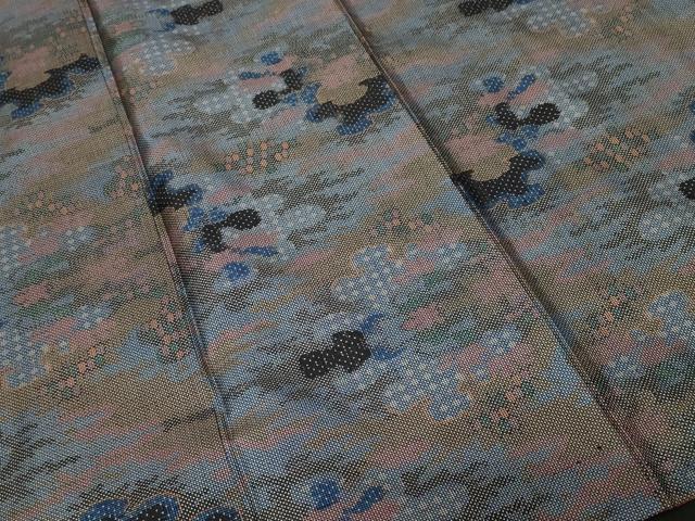 平和屋着物■本場大島紬 7マルキ 吉祥文 正絹 逸品 CABF4299ev