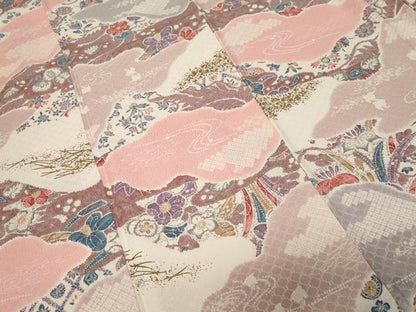 平和屋着物■上質な小紋 辻が花 暈し染め 金彩 正絹 逸品 CABF4304ev