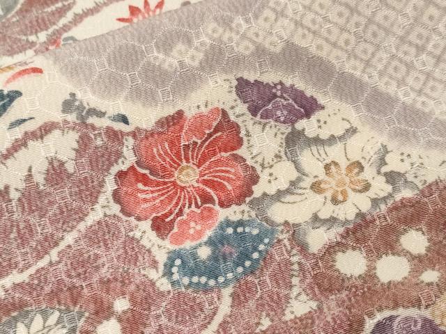 平和屋着物■上質な小紋　辻が花　暈し染め　金彩　正絹　逸品　CABF4304ev 平和屋着物□上質な小紋 辻が花 暈し染め 金彩 正絹 逸品 CABF4304evの