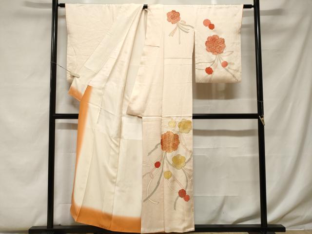 平和屋着物■訪問着 駒刺繍 くす玉 金彩 正絹 逸品 CABF4305ev