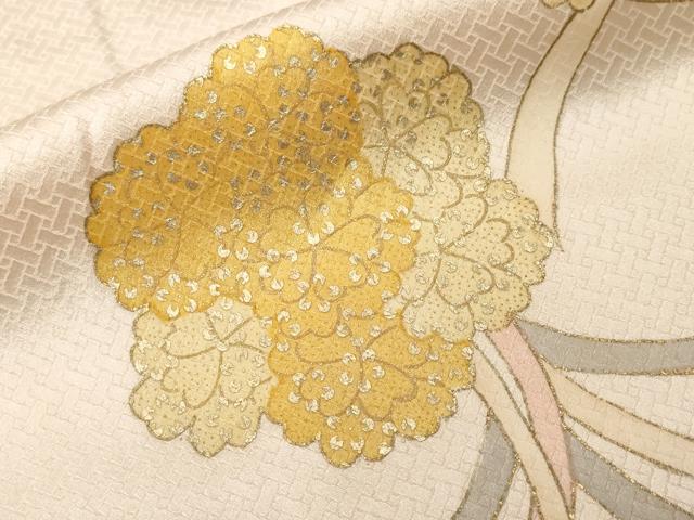 平和屋着物■訪問着 駒刺繍 くす玉 金彩 正絹 逸品 CABF4305ev