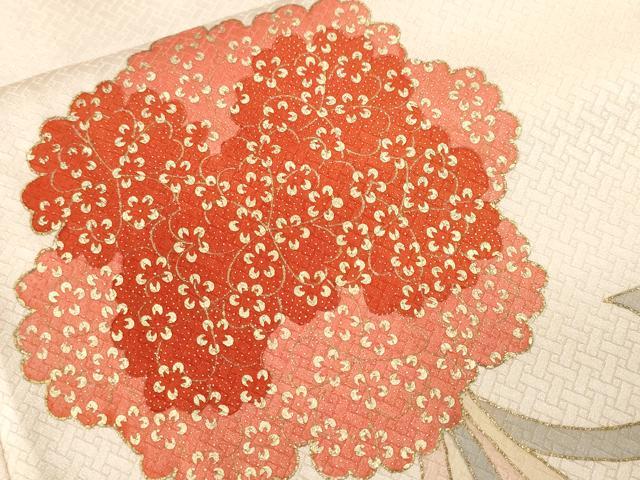 平和屋着物■訪問着 駒刺繍 くす玉 金彩 正絹 逸品 CABF4305ev