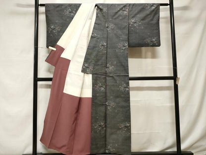 平和屋着物■本場大島紬 7マルキ 遠山霞文 正絹 逸品 CABF4311ev