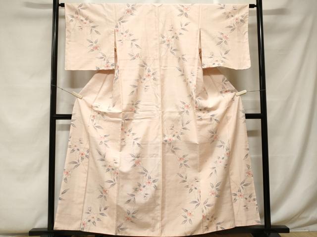 平和屋着物■上質な紬 枝花文 正絹 逸品 CABF4316ev