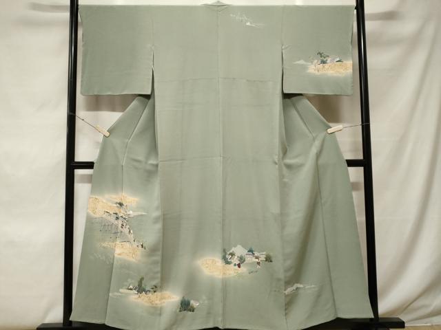 平和屋着物■訪問着 人物御所解文 暈し染め 金彩 正絹 逸品 CABF4323ev