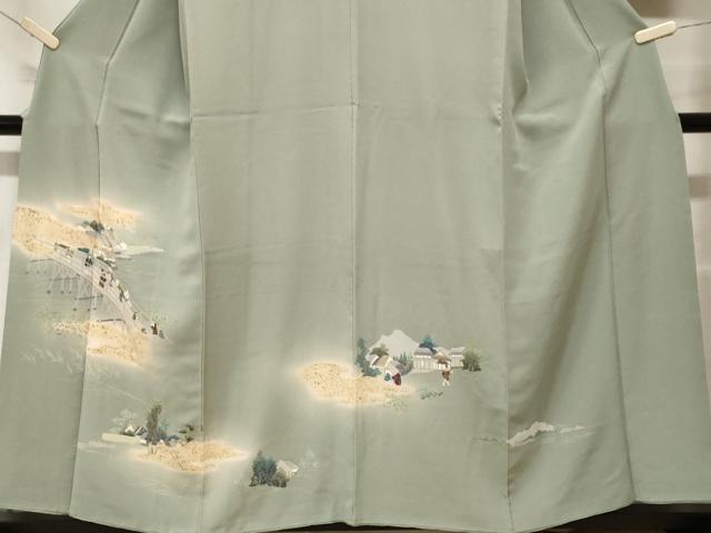 平和屋着物■訪問着 人物御所解文 暈し染め 金彩 正絹 逸品 CABF4323ev