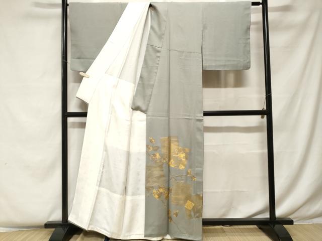 平和屋着物■豪華色留袖 駒刺繍 色紙重ね枝花文 金彩 正絹 逸品 CABF4335ev