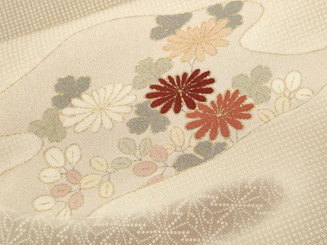 平和屋着物■訪問着 刺繍 吉祥草花文 暈し染め 金彩 正絹 逸品 CABF4337ev