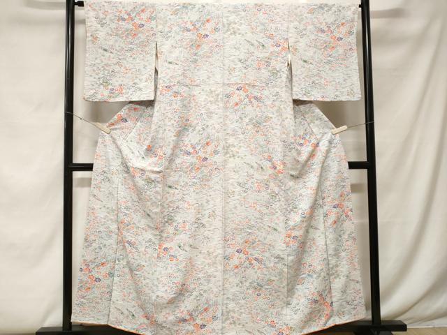 平和屋着物■上質な小紋　風景文　正絹　逸品　CABF4339ev
