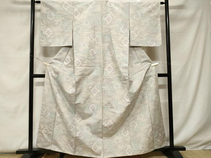 平和屋着物■上質な小紋　雲取り吉祥花文　正絹　逸品　CABF4353ev