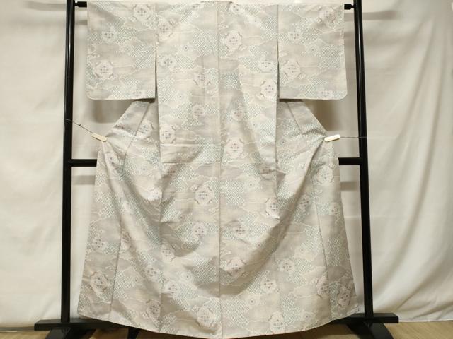 平和屋着物■上質な小紋　雲取り吉祥花文　正絹　逸品　CABF4353ev