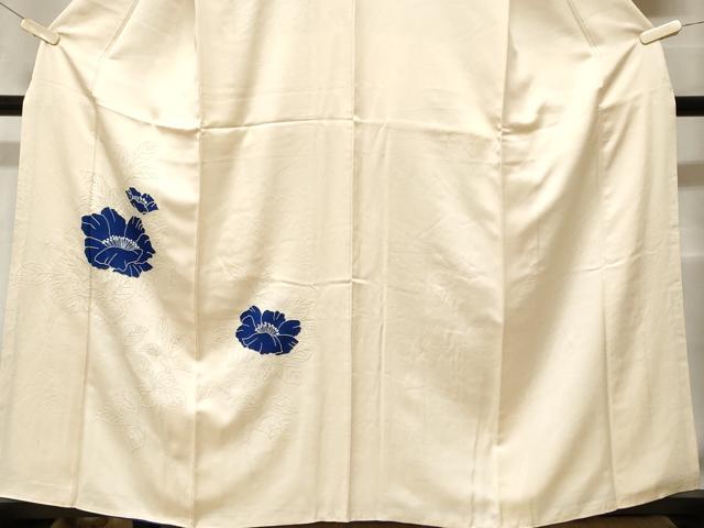平和屋着物■中国三大刺繍　相良刺繍　訪問着　絞り　草花文　正絹　逸品　CABF4356ev