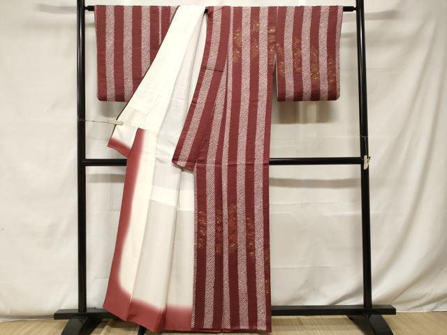 平和屋着物■訪問着　刺繍　絞り　松竹梅間道　金彩　正絹　逸品　CABF4361ev 平和屋着物□訪問着 刺繍 絞り 松竹梅間道 金彩 正絹 逸品 CABF4361ev