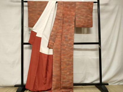 平和屋着物■虹色創家　本郷大田子　小紋　霞文　暈し染め　正絹　逸品　CABF4362ev