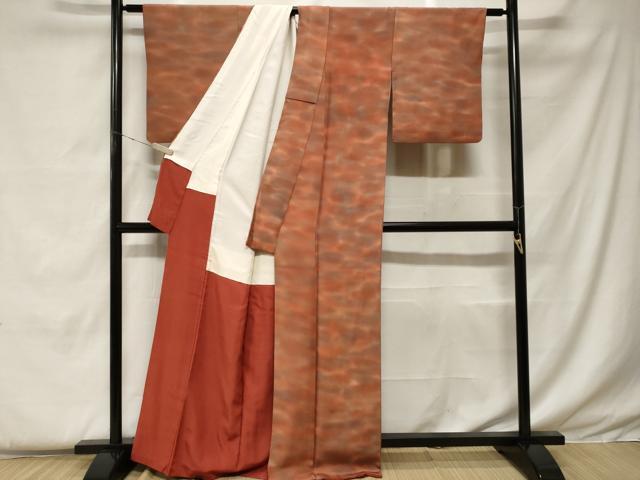 平和屋着物■虹色創家　本郷大田子　小紋　霞文　暈し染め　正絹　逸品　CABF4362ev