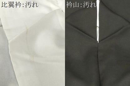 平和屋着物■豪華黒留袖　双鶴扇面梅松文　金彩　正絹　逸品　CABF4366ev