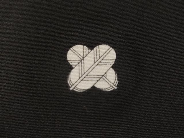 平和屋着物■豪華黒留袖　双鶴扇面梅松文　金彩　正絹　逸品　CABF4366ev