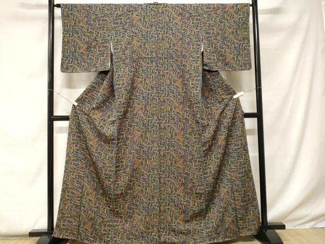 平和屋着物■上質な小紋　枝葉花文　金彩　正絹　逸品　未使用　CABF4369ev 平和屋着物□上質な小紋 枝葉花文 金彩 正絹 逸品 未使用 CABF4369ev