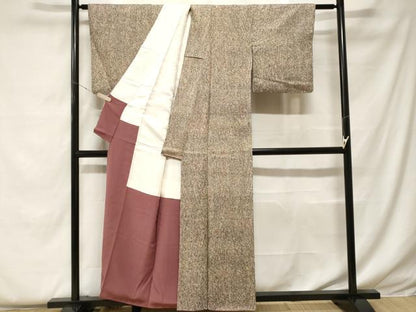 平和屋着物■上質な小紋 霞文 正絹 逸品 CABF4373ev