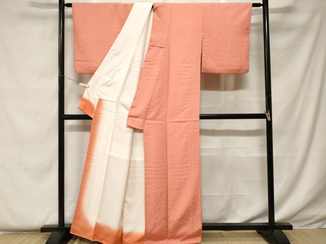 平和屋着物■江戸小紋　葡萄蔦の葉文様　正絹　逸品　CABF4379ev