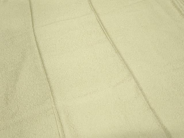 平和屋着物■上質な色無地 霞地紋 抹茶色 正絹 逸品 CABF4393ev