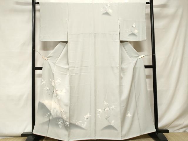 平和屋着物■訪問着 遠山枝花文 暈し染め 正絹 逸品 CABF4398ev
