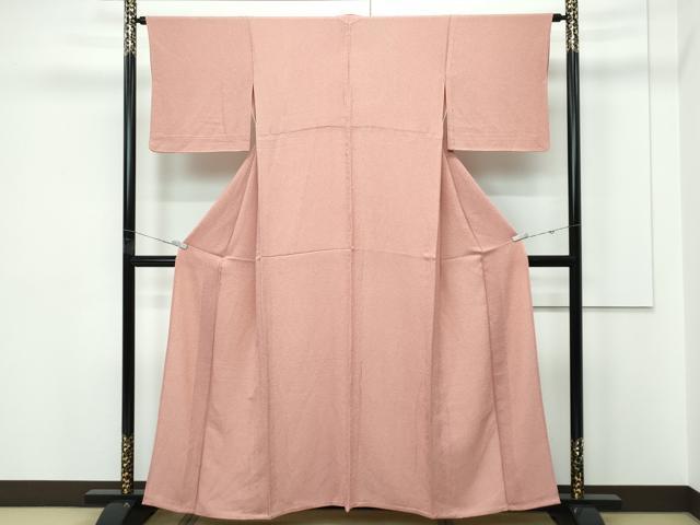 平和屋着物▽江戸小紋　単衣　鮫小紋柄　両面染　正絹　逸品　CABF4405rv