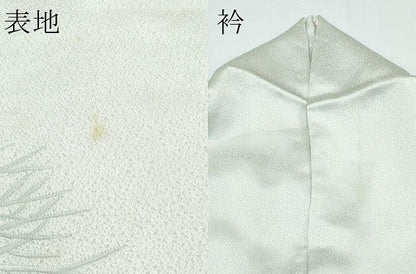 平和屋着物▽訪問着 単衣 総刺繍 駒刺繍 籬文 正絹 逸品 CABF4411rv