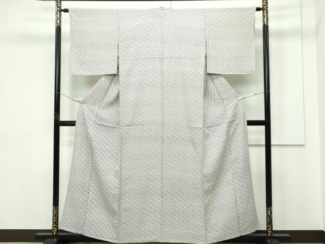 平和屋着物▽上質な小紋　単衣　小花文　正絹　逸品　未使用　CABF4417rv 平和屋着物▽上質な小紋 単衣 小花文 正絹 逸品 未使用 CABF4417rv