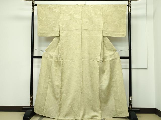 平和屋着物▽上質な小紋 単衣 辻が花地紋 正絹 逸品 CABF4425rv