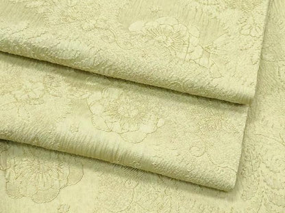 平和屋着物▽上質な小紋　単衣　辻が花地紋　正絹　逸品　CABF4425rv