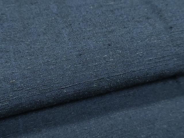 平和屋着物▽男性　紬　単衣　色無地　青褐色　正絹　逸品　未使用　CABF4428rv