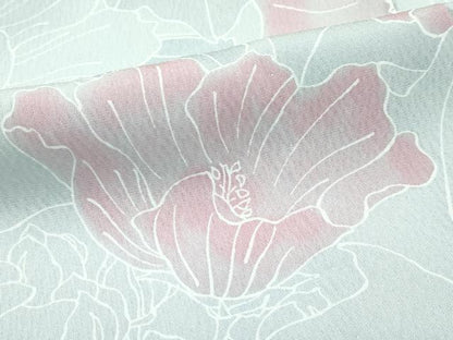 平和屋着物▽上質な小紋 単衣 花尽くし 正絹 逸品 CABF4431rv