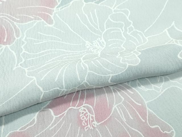 平和屋着物▽上質な小紋 単衣 花尽くし 正絹 逸品 CABF4431rv