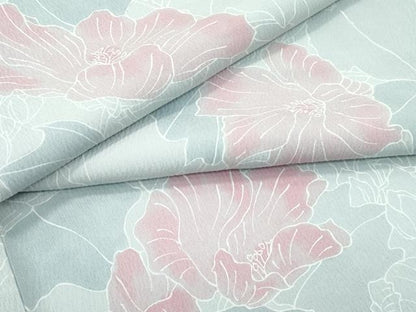 平和屋着物▽上質な小紋 単衣 花尽くし 正絹 逸品 CABF4431rv