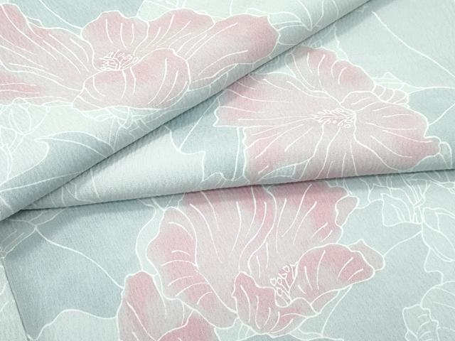 平和屋着物▽上質な小紋 単衣 花尽くし 正絹 逸品 CABF4431rv